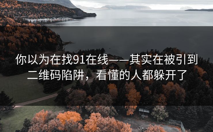 你以为在找91在线——其实在被引到二维码陷阱，看懂的人都躲开了