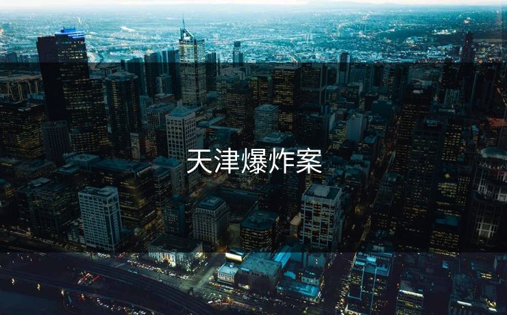 天津爆炸案 天津爆炸案